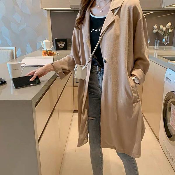 raincoats autumn/winter women's trench coat new loose korean fashion casual vneck long sleeves houthion, Black
raincoats autumn/winter women's trench coat new loose korean fashion casual vneck long sleeves houthion, Black