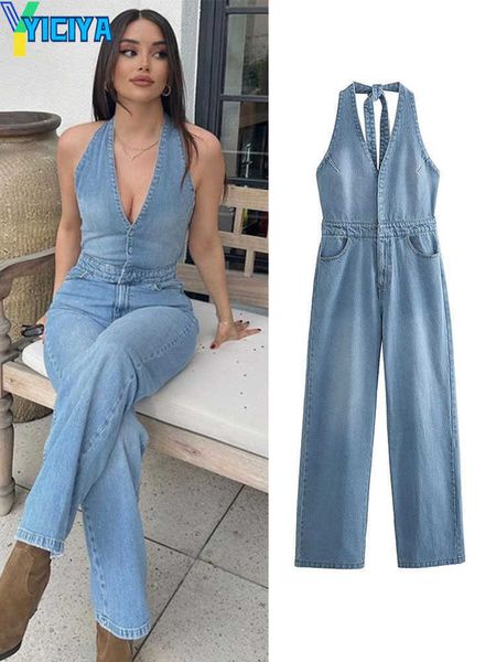 yiciya women's jumpsuits rompers sleeveless suspender cut jumpsuit women's denim backless hollow v-neck summer fashion women', Black;white
yiciya women's jumpsuits rompers sleeveless suspender cut jumpsuit women's denim backless hollow v-neck summer fashion women', Black;white