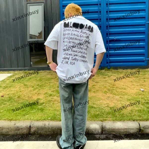 xinxinbuy men designer tee t shirt 23ss paris letter graffiti print short sleeve cotton women white black s-2xl, Black;brown
xinxinbuy men designer tee t shirt 23ss paris letter graffiti print short sleeve cotton women white black s-2xl, Black;brown