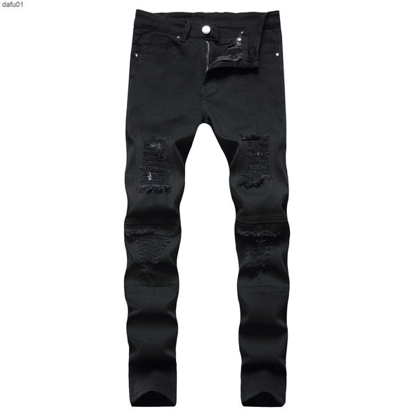 men's jeans godlikeu mens ripped jeans hip hop biker stretch black distressed skinny denim pants l230520 l230520, Blue
men's jeans godlikeu mens ripped jeans hip hop biker stretch black distressed skinny denim pants l230520 l230520, Blue