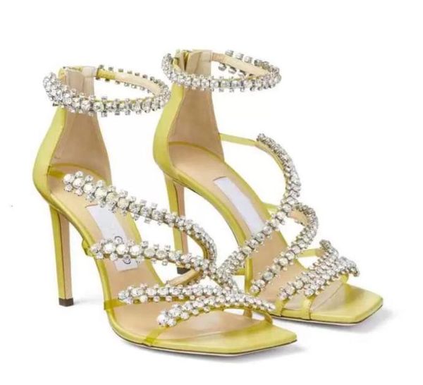 crystals satin women heels sandals 22ss cross straps ankle summer boots open toe slingback beach sandal high heeled wedding party 2656546, Black
crystals satin women heels sandals 22ss cross straps ankle summer boots open toe slingback beach sandal high heeled wedding party 2656546, Black