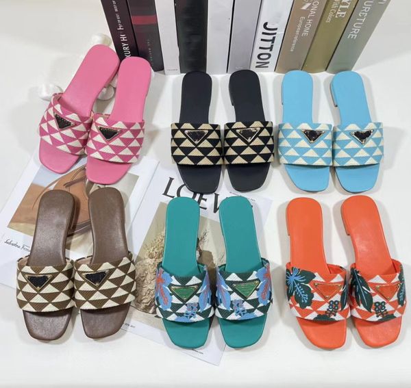 new 2023 slippers women slip on triangle mule flat slides embroidered floral luxury p sandal low heels fashion summer beach sliders casual f, Black
new 2023 slippers women slip on triangle mule flat slides embroidered floral luxury p sandal low heels fashion summer beach sliders casual f, Black