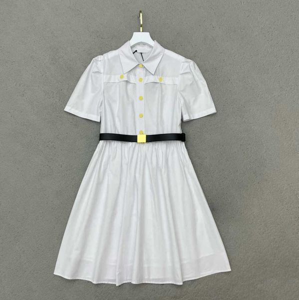 dress womens dresses 23ss summer bubble sleeve dress staple design letter logo decoration with belt fashion high-end quality women designer, Black;gray
dress womens dresses 23ss summer bubble sleeve dress staple design letter logo decoration with belt fashion high-end quality women designer, Black;gray