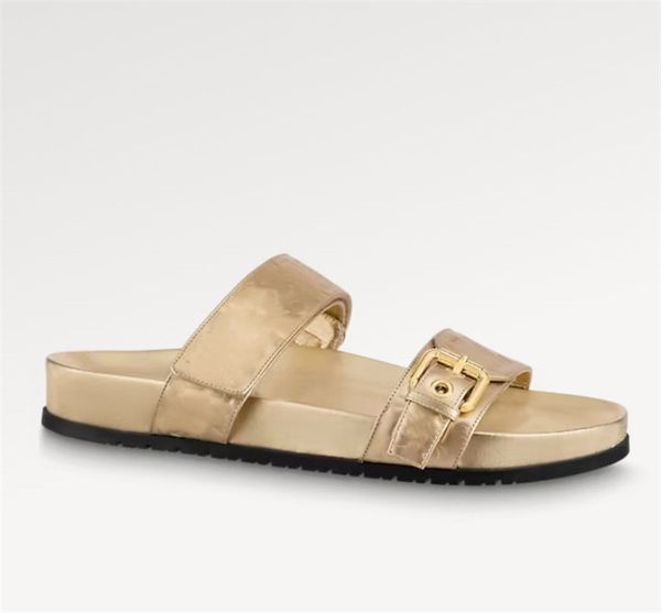 2023 authentic designer women slippers flat comfort mule bom dia embossed metallic calf leather sandals buckle flats heel slides size eur 35, Black
2023 authentic designer women slippers flat comfort mule bom dia embossed metallic calf leather sandals buckle flats heel slides size eur 35, Black