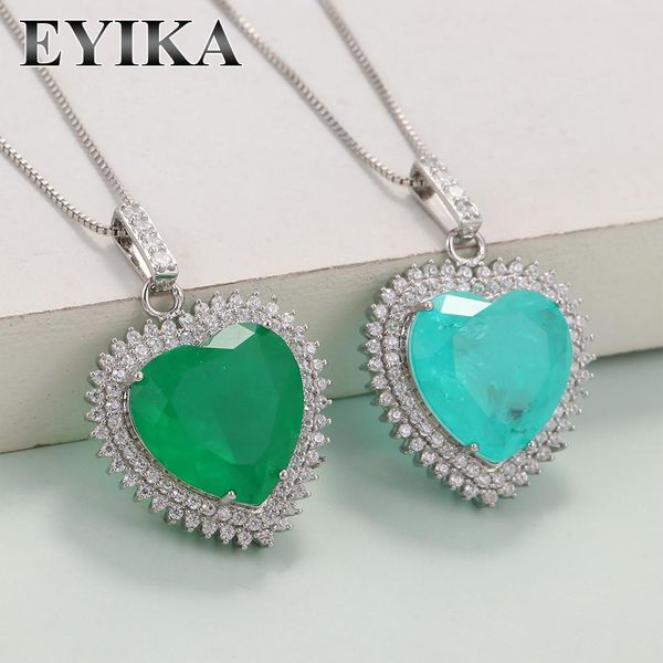 necklaces eyika gorgeous vintage blue green fusion crystal heart big pendant necklace zircon silver color sweater chain women jewelry
necklaces eyika gorgeous vintage blue green fusion crystal heart big pendant necklace zircon silver color sweater chain women jewelry