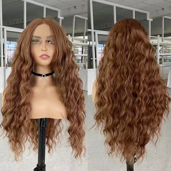 brown deep wave lace front wig natural hairline synthetic frontal lace wigs for women daily use long wave wig cosplay, Black
brown deep wave lace front wig natural hairline synthetic frontal lace wigs for women daily use long wave wig cosplay, Black