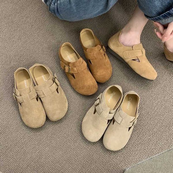 dress shoes 2023 new brand retro thickened flat round head of cattle nubuck genuine leather belt buckle women loafers y23, Black
dress shoes 2023 new brand retro thickened flat round head of cattle nubuck genuine leather belt buckle women loafers y23, Black