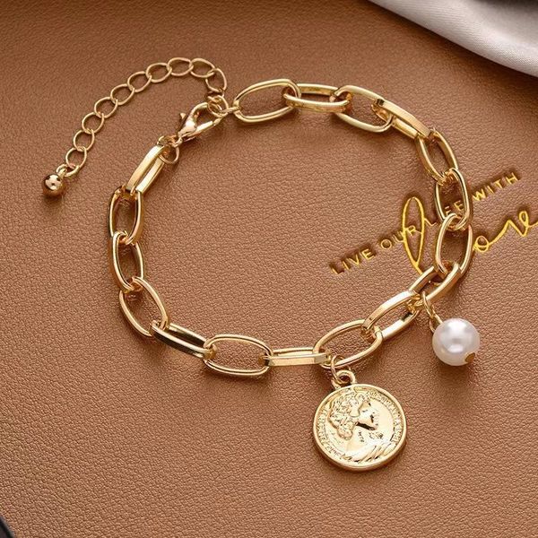 bangle 120pcs/lot creative hip hop bracelet ladies simple love pearl cross gold coin avatar pendant bracelet alloy jewelry, Black
bangle 120pcs/lot creative hip hop bracelet ladies simple love pearl cross gold coin avatar pendant bracelet alloy jewelry, Black