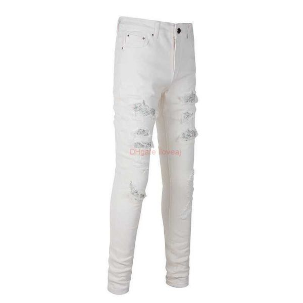 designer clothing amires jeans denim pants amies youth fashion jeans white diamond wash worn elastic slim fit small feet, Blue
designer clothing amires jeans denim pants amies youth fashion jeans white diamond wash worn elastic slim fit small feet, Blue