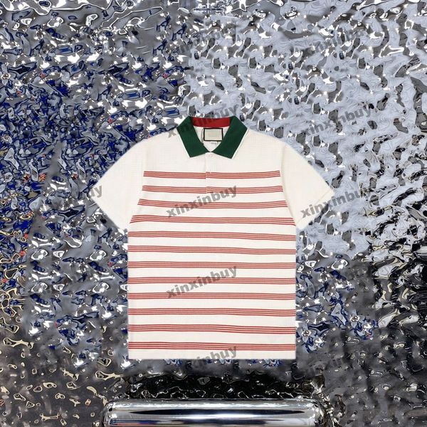 xinxinbuy men designer tee t shirt 23ss stripe jacquard back letter embroidery short sleeve cotton women black white s-2xl, Black;brown
xinxinbuy men designer tee t shirt 23ss stripe jacquard back letter embroidery short sleeve cotton women black white s-2xl, Black;brown