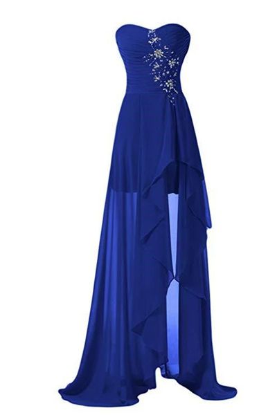 long prom dresses hi-lo crystal beading sequins sweetheart chiffon a-line plus size graduation cocktail homecoming formal evening party gown, Black
long prom dresses hi-lo crystal beading sequins sweetheart chiffon a-line plus size graduation cocktail homecoming formal evening party gown, Black