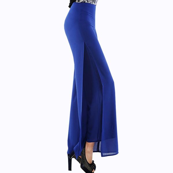 capris women summer wide leg pants high waist double layers side split chiffon zipper beautiful elegant thin baggy trousers, Black;white
capris women summer wide leg pants high waist double layers side split chiffon zipper beautiful elegant thin baggy trousers, Black;white