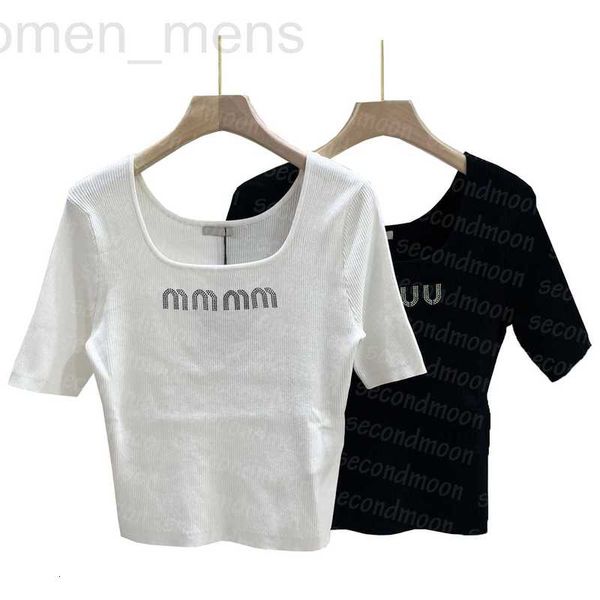 women's t-shirt designer square neck t shirt shiny shirts womens knitted tees designer knits summer a8kp, White
women's t-shirt designer square neck t shirt shiny shirts womens knitted tees designer knits summer a8kp, White
