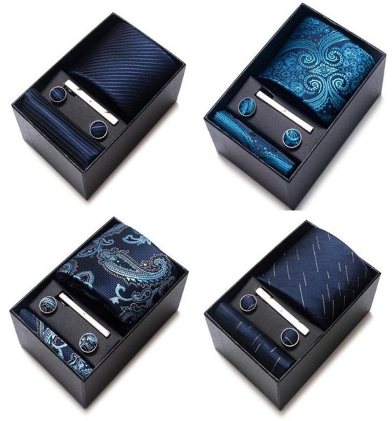 neck tie set classic brand silk tie handkerchief cufflink set necktie cravat box fit office wedding accessories striped perfo2020151, Black;blue
neck tie set classic brand silk tie handkerchief cufflink set necktie cravat box fit office wedding accessories striped perfo2020151, Black;blue