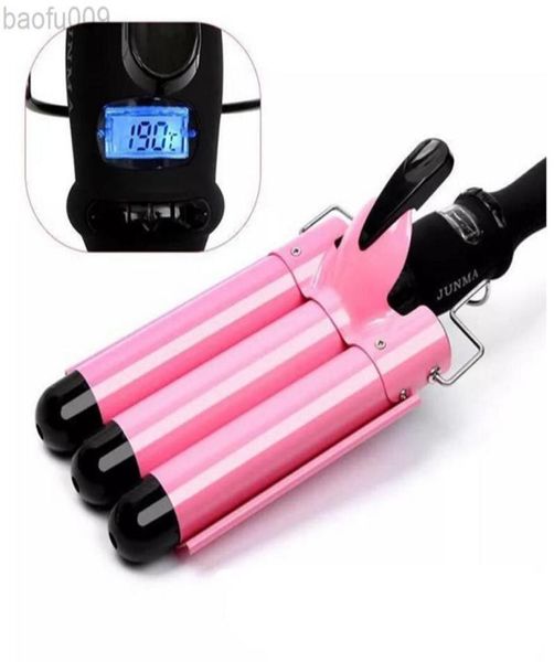 professional lcd hair curling iron ceramic triple barrel hair curling iron hair wave waver styling tools drop 30 l2208057635889 
professional lcd hair curling iron ceramic triple barrel hair curling iron hair wave waver styling tools drop 30 l2208057635889