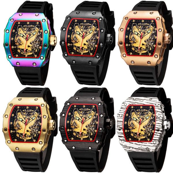 luxury mens watches silicon tape transparent bottom automatic mechanical watch men's watch netizen watch wine barrel fashion watch bran, Slivery;black
luxury mens watches silicon tape transparent bottom automatic mechanical watch men's watch netizen watch wine barrel fashion watch bran, Slivery;black