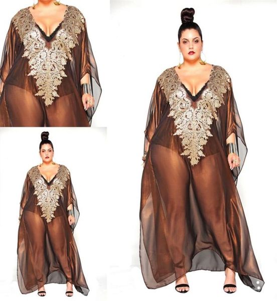 plus size bridal sleepwear v neck long sleeves illusion gold appliqued custom made floor length wedding robe nightgown1426286, White
plus size bridal sleepwear v neck long sleeves illusion gold appliqued custom made floor length wedding robe nightgown1426286, White