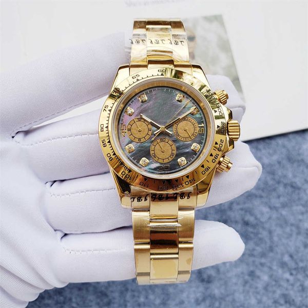 mens watches luxury watch fashion black dial calendar gold bracelet folding clasp master male gifts couples, Slivery;black
mens watches luxury watch fashion black dial calendar gold bracelet folding clasp master male gifts couples, Slivery;black