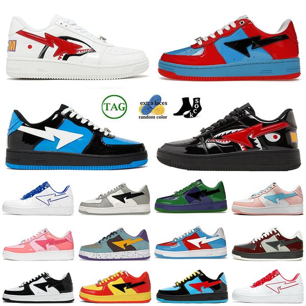 patent leather black sta sk8 casual shoes designer luxury platform sneakers stas sk8 fashion woemns mens abc camos blue color camo combo pin
patent leather black sta sk8 casual shoes designer luxury platform sneakers stas sk8 fashion woemns mens abc camos blue color camo combo pin