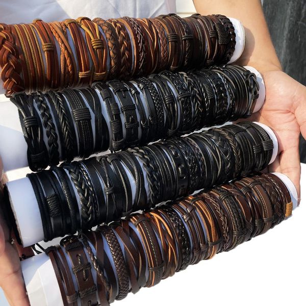bangle wholesale 50pcs/lot vintage bracelets for men women wristbands leather bracelet bangles multilayer male arm jewelry ke2, Black
bangle wholesale 50pcs/lot vintage bracelets for men women wristbands leather bracelet bangles multilayer male arm jewelry ke2, Black