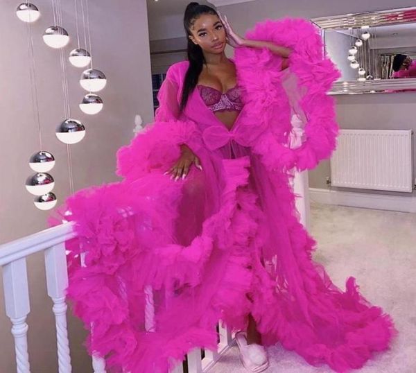 chic ruffles tulle long sleeve women winter kimono ladies party sleepwear bathrobe sheer nightgown robe dress8337154, White
chic ruffles tulle long sleeve women winter kimono ladies party sleepwear bathrobe sheer nightgown robe dress8337154, White