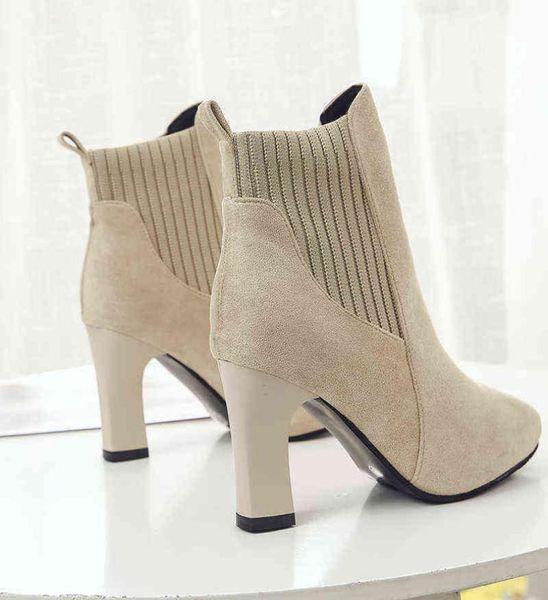 suede women boots knitted elastic short boots flock pointed fashion winter booties woman slip on high heels women ankle boots7321545, Black
suede women boots knitted elastic short boots flock pointed fashion winter booties woman slip on high heels women ankle boots7321545, Black