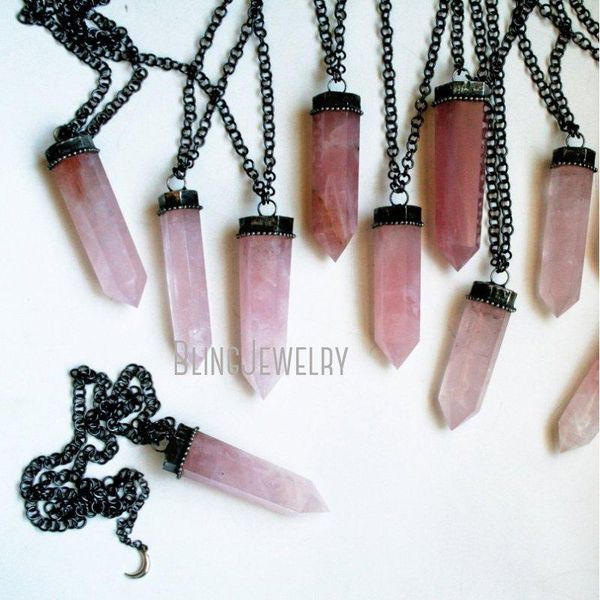 necklaces nm42025 rose quartz crystal tower necklace giant rose quartz point necklace big rose quartz obelisk pendulum talisman necklace, Silver
necklaces nm42025 rose quartz crystal tower necklace giant rose quartz point necklace big rose quartz obelisk pendulum talisman necklace, Silver