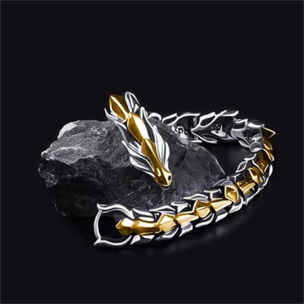 hip hop personality men's silver plated keel bracelet charm fashion dragon animal bracelet teen accessories gifts for father men gc2147, Golden;silver
hip hop personality men's silver plated keel bracelet charm fashion dragon animal bracelet teen accessories gifts for father men gc2147, Golden;silver
