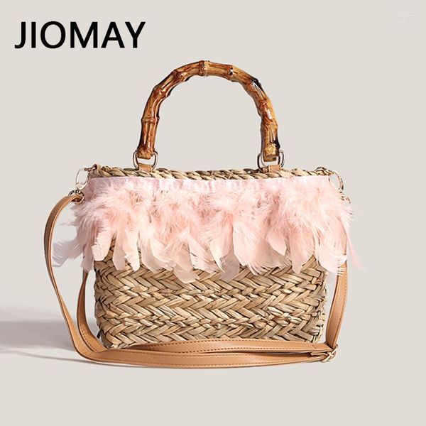 shoulder bags summer straw women fashion designer handbags woven beach handle feather bamboo small square bag
shoulder bags summer straw women fashion designer handbags woven beach handle feather bamboo small square bag