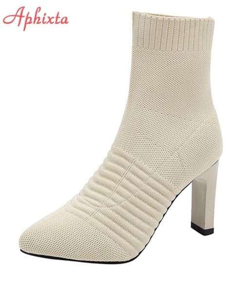 aphixta beige 7cm metal blade heels stretch fabric ankle socks boots women elastic stilettos heel pointed toe shoes 2111032448541, Black
aphixta beige 7cm metal blade heels stretch fabric ankle socks boots women elastic stilettos heel pointed toe shoes 2111032448541, Black