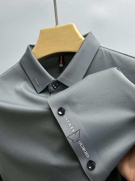 men's polos t-shirt designer summer high end ice silk seamless breathable short sleeve t-shirt men's lapel summer trend brand casu, White;black
men's polos t-shirt designer summer high end ice silk seamless breathable short sleeve t-shirt men's lapel summer trend brand casu, White;black