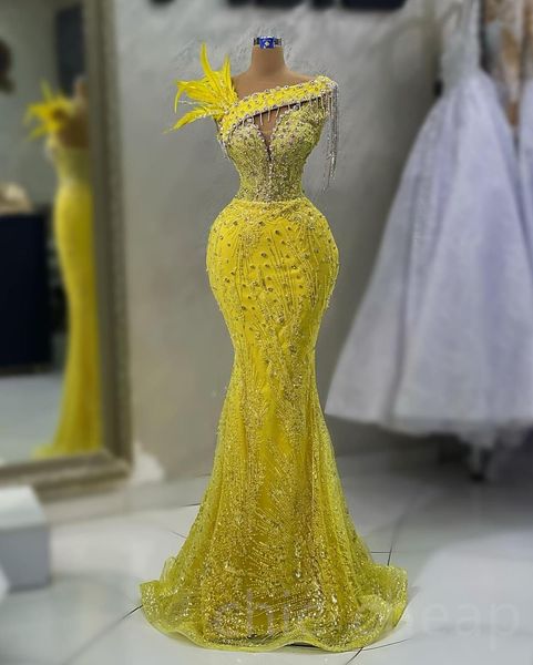 2023 may aso ebi yellow mermaid prom dress beaded crystals luxurious evening formal party second reception birthday engagement gowns dresses, Black
2023 may aso ebi yellow mermaid prom dress beaded crystals luxurious evening formal party second reception birthday engagement gowns dresses, Black