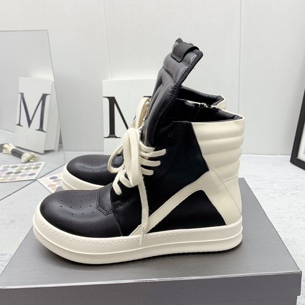 high board shoes mens shoes luxury designers womens shoes leather stitching thick soles and fashionable couple boots with increased height s, Black
high board shoes mens shoes luxury designers womens shoes leather stitching thick soles and fashionable couple boots with increased height s, Black