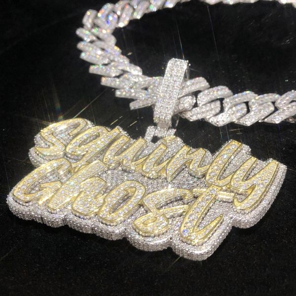 925 silver moissanite hip hop pendant 2 tone design letter pass diamonds test 2.5 inch iced out pendants cuba chain custom made iced out nec
925 silver moissanite hip hop pendant 2 tone design letter pass diamonds test 2.5 inch iced out pendants cuba chain custom made iced out nec