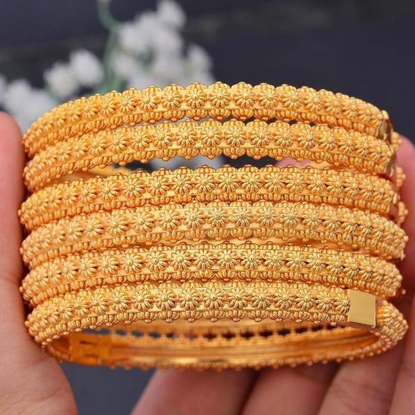 bangle 6pcs/lot bride 24k gold color dubai bangles for women bijoux africaine bracelets wedding with ring jewelry party gifts, Black
bangle 6pcs/lot bride 24k gold color dubai bangles for women bijoux africaine bracelets wedding with ring jewelry party gifts, Black