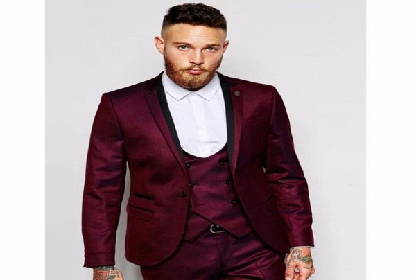 new groomsmen notch lapel groom tuxedos burgundy men suits weddingpromdinner man blazerjacketpantstievest6963982, Black;gray
new groomsmen notch lapel groom tuxedos burgundy men suits weddingpromdinner man blazerjacketpantstievest6963982, Black;gray