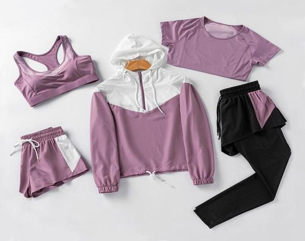 running sets tracksuit women fitness clothes female sports gym bra quickdrying shorts athletic jacket fivepiece yoga set clothin6385944, Black;blue
running sets tracksuit women fitness clothes female sports gym bra quickdrying shorts athletic jacket fivepiece yoga set clothin6385944, Black;blue