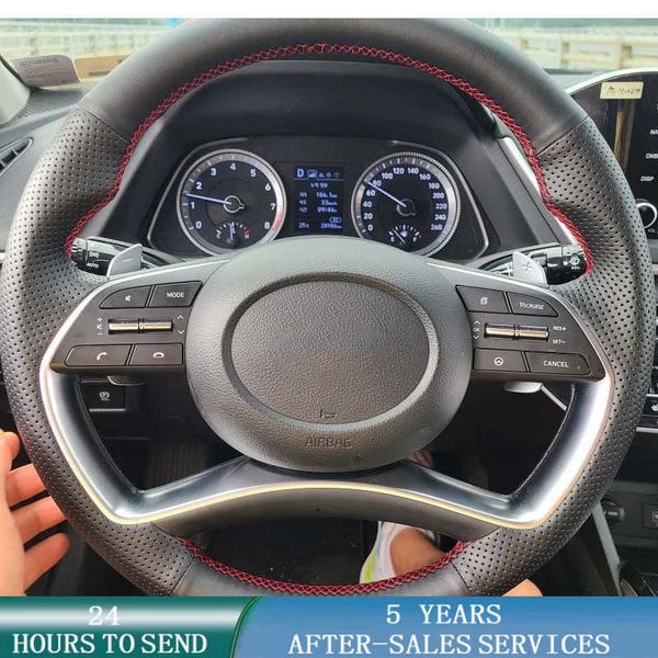 steering wheel covers customized car steering wheel cover hand sewing anti-slip leather braid car accessories for hyundai sonata dn8 10th 20
steering wheel covers customized car steering wheel cover hand sewing anti-slip leather braid car accessories for hyundai sonata dn8 10th 20