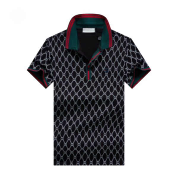 men polo shirts high street embroidery little print short sleeve fashion business casual mens summer t shirts, White;black
men polo shirts high street embroidery little print short sleeve fashion business casual mens summer t shirts, White;black