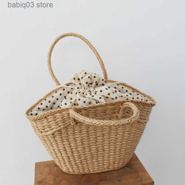 diaper bags new summer mommy bag straw bag beach woven paper rope handbag t230525
