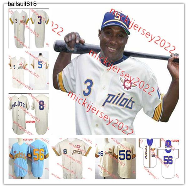 college baseball wears mike hegan seattle pilots 1969 baseball jersey custom stitched mens youth 3 joe schultz 56 jim bouton 5 don mincher s, Black
college baseball wears mike hegan seattle pilots 1969 baseball jersey custom stitched mens youth 3 joe schultz 56 jim bouton 5 don mincher s, Black