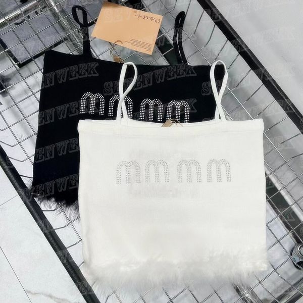 cropped tank for women rhinestone letter sling vest charm lady tanks, White