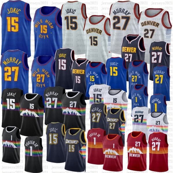 nikola jokic jamal murray basketball jersey porter jr. basketball city navy red blue white black, Black;red
nikola jokic jamal murray basketball jersey porter jr. basketball city navy red blue white black, Black;red