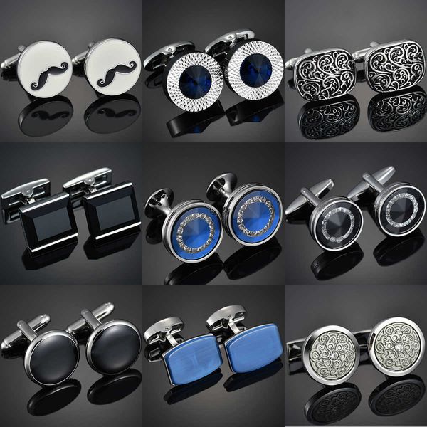 cuff links luxury brand blue crystal high-quality abotoadura horse/capsule/beard shirt men's jewelry cufflinks g220525, Silver
cuff links luxury brand blue crystal high-quality abotoadura horse/capsule/beard shirt men's jewelry cufflinks g220525, Silver