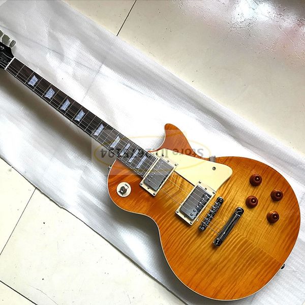 the electric guitar has a great tone, perfect for the show , ing