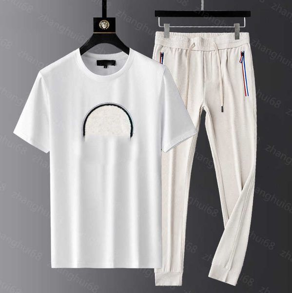 23ss mens designer tracksuit mens tracksuit round neck pure cotton towel embroidery logo short sleeve t-shirt solid color elastic waist pant, Gray
23ss mens designer tracksuit mens tracksuit round neck pure cotton towel embroidery logo short sleeve t-shirt solid color elastic waist pant, Gray
