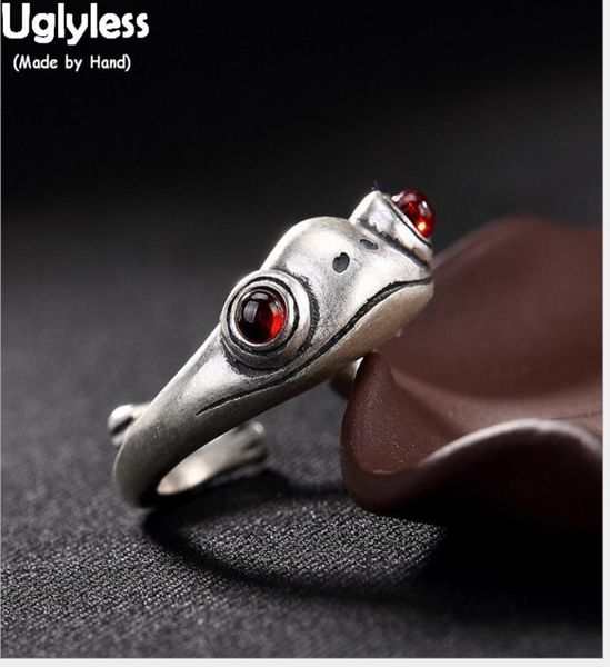 uglyless solid 990 fine silver frog jewelry for women vividly creative frogs rings wild gemstones garnet open finger ring bijoux y5544966, Golden;silver
uglyless solid 990 fine silver frog jewelry for women vividly creative frogs rings wild gemstones garnet open finger ring bijoux y5544966, Golden;silver