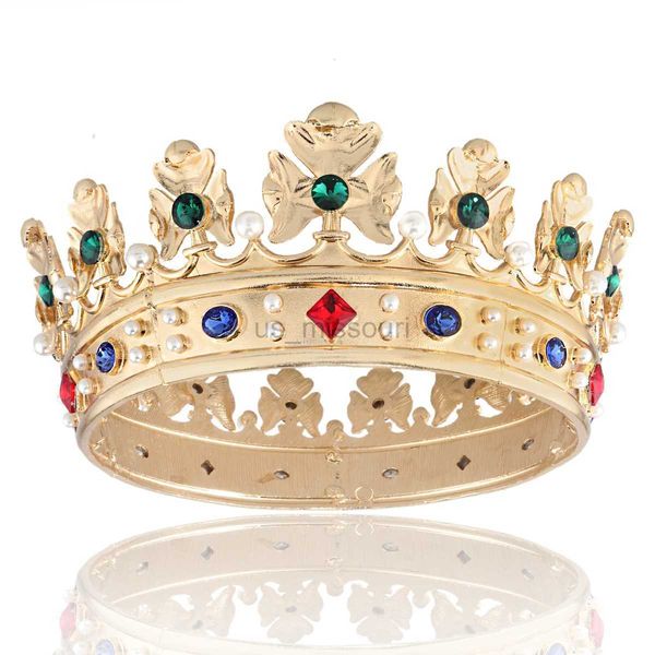 other fashion accessories baroque king queen big round crown luxurious colorful rhinestone with pearl tiara j230525, Silver
other fashion accessories baroque king queen big round crown luxurious colorful rhinestone with pearl tiara j230525, Silver