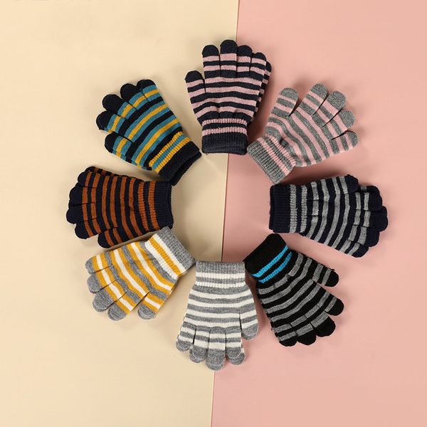 16177 children knitted gloves winter warm kids boys girls stripe finger gloves, White
16177 children knitted gloves winter warm kids boys girls stripe finger gloves, White