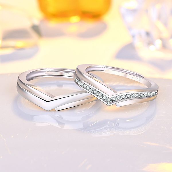 selling couple rings pave aaa cubic zirconia fashion wedding engagement jewelry adjustable ring set, Silver
selling couple rings pave aaa cubic zirconia fashion wedding engagement jewelry adjustable ring set, Silver